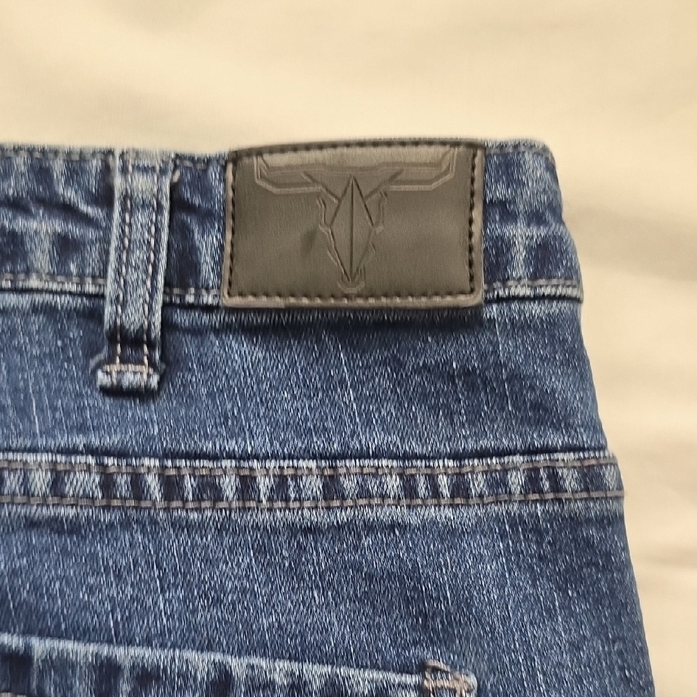 L&B Dark Blue Flare Jeans - Picture 11 of 15